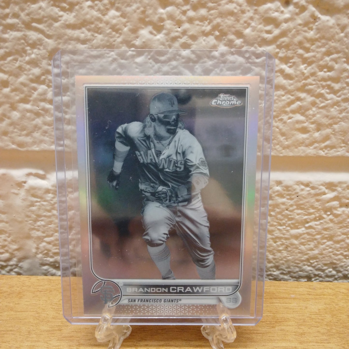 2022 Topps Chrome Negative Refractor Brandon Crawford #115