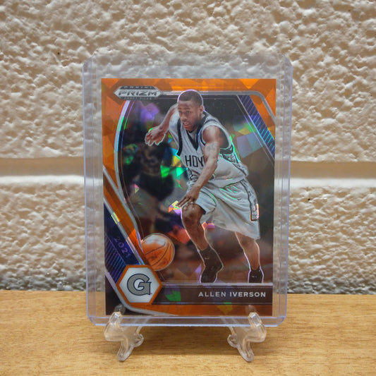 2021 Panini Prizm Draft Picks Allen Iverson Orange Ice Prizm #85