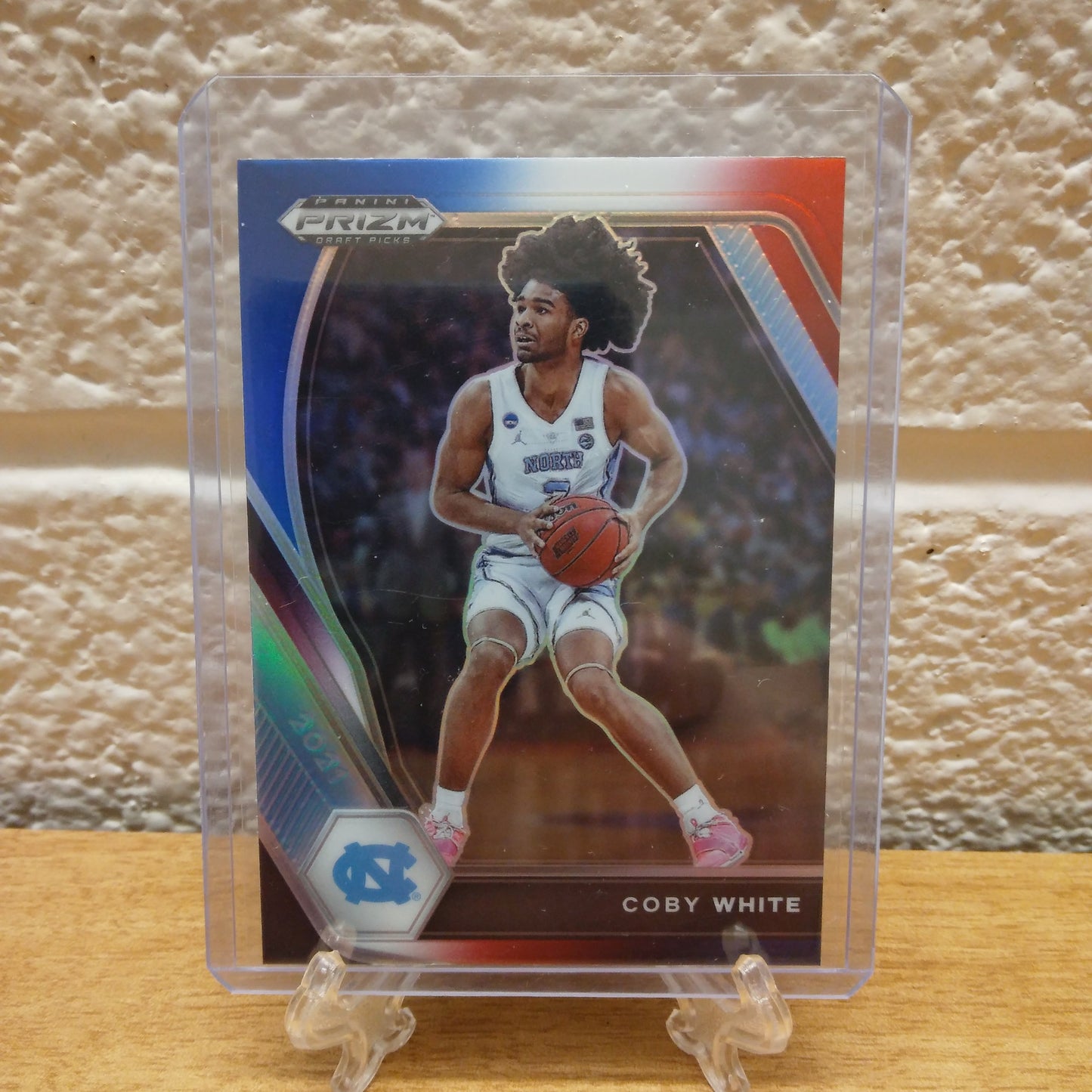 2021 Panini Prizm Draft Picks Coby White Red/White/Blue Prizm #35