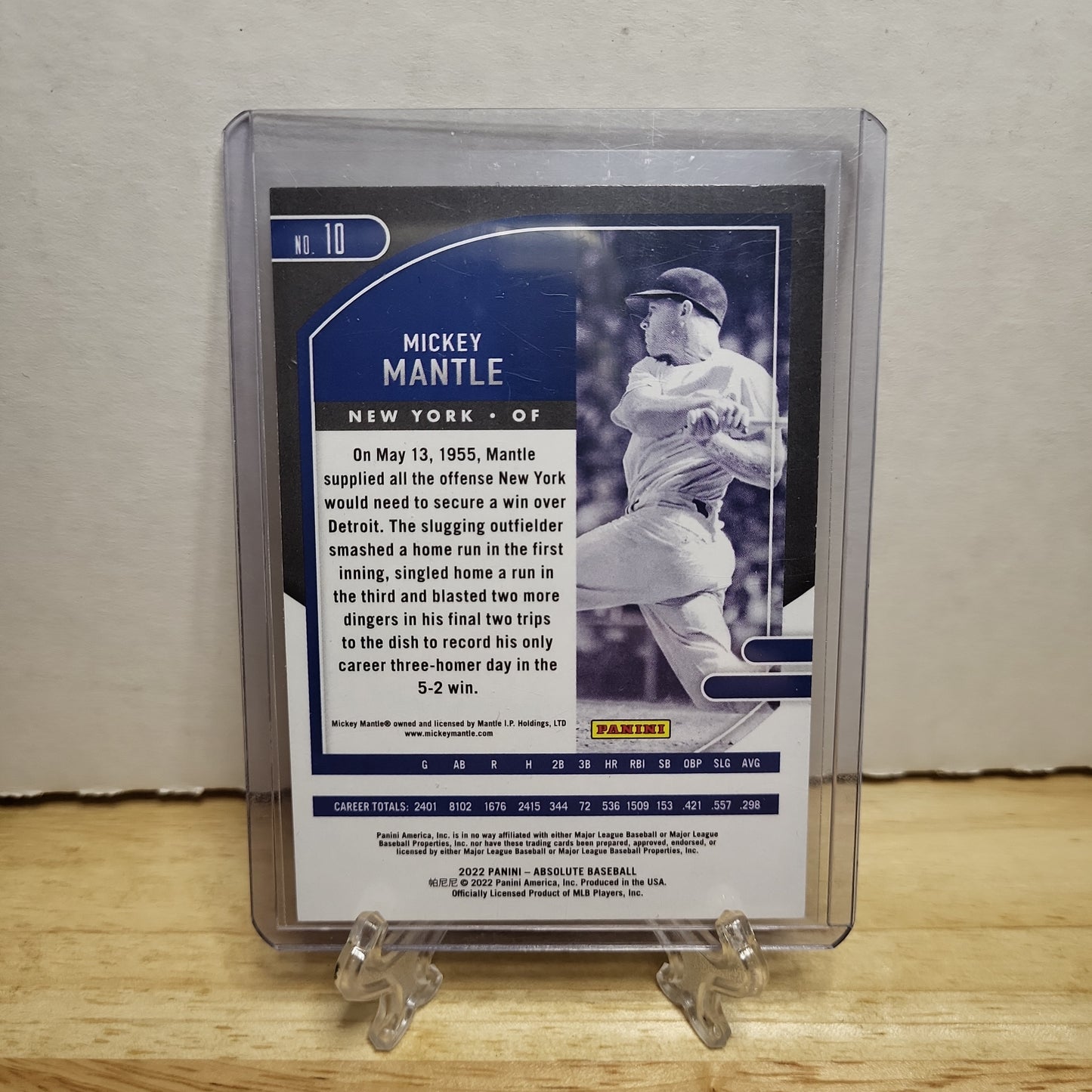 2022 Absolute Mickey Mantle #10