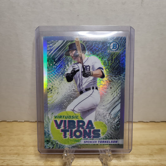 2022 Bowman Chrome Virtuosic Vibrations Spencer Torkelson Refractor #VV-2