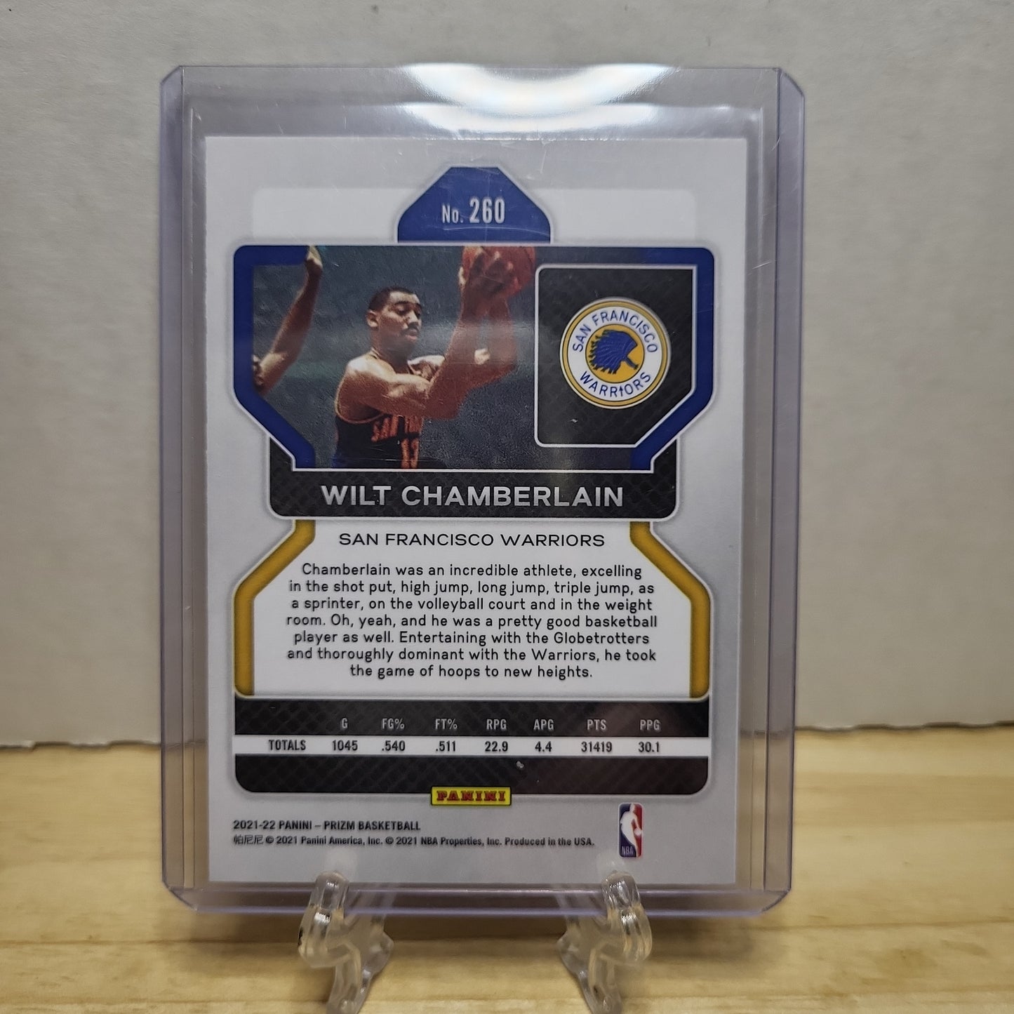 2021-22 Panini Prizm Wilt Chamberlain #260