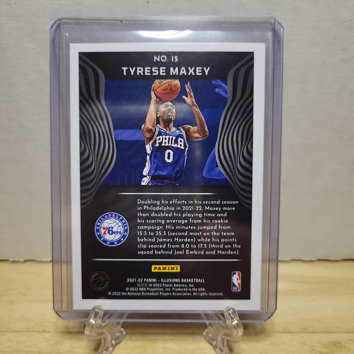 2021-22 Panini Illusions Tyrese Maxey #15