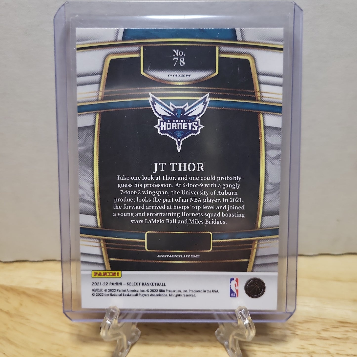 2021-22 Select Concourse JT Thor Orange Shimmer #78