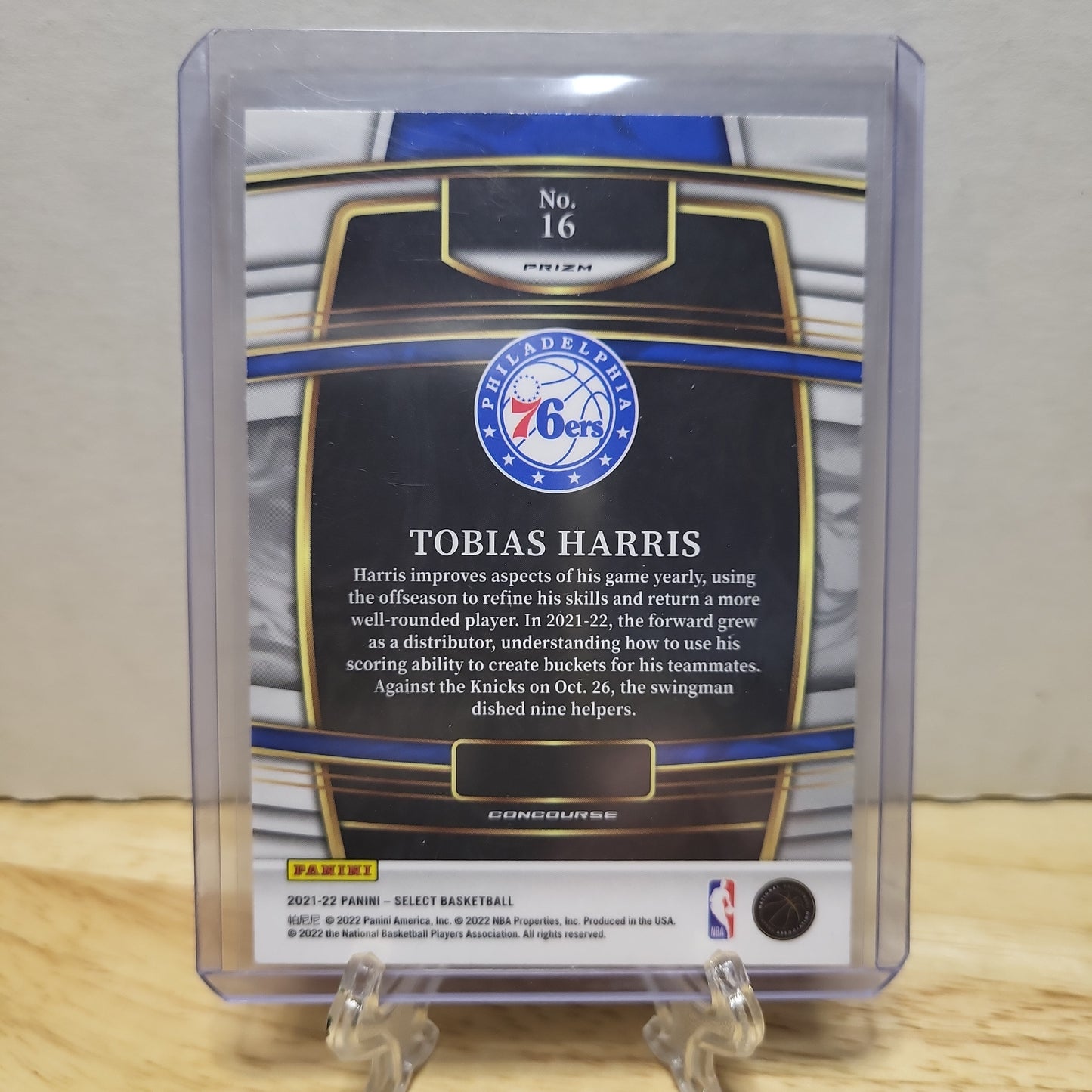 2021-22 Select Concourse Tobias Harris Purple/Green Prizm #16