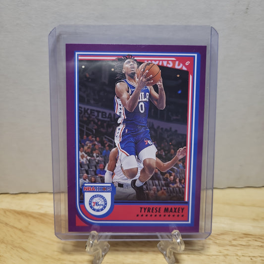 2022-23 NBA Hoops Tyrese Maxey Purple #31