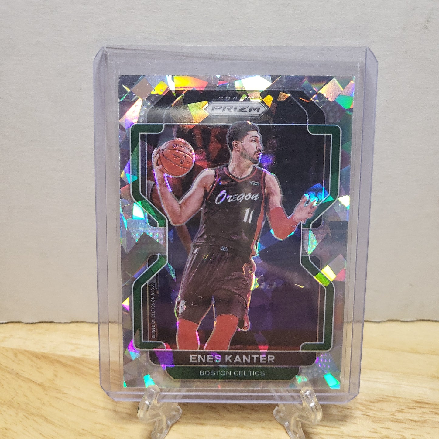 2021-22 Panini Prizm Enes Kanter Cracked Ice Prizm #51