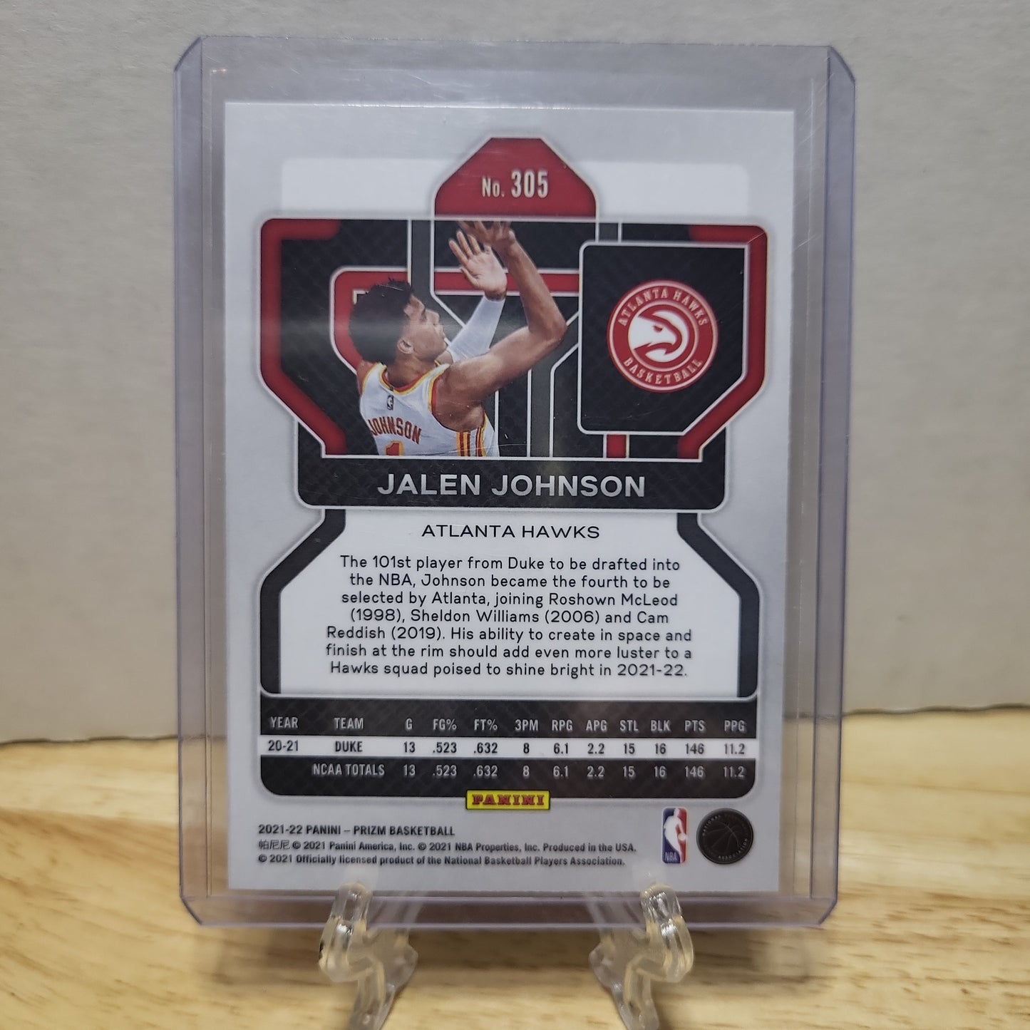 2021-22 Panini Prizm Jalen Johnson RC #305