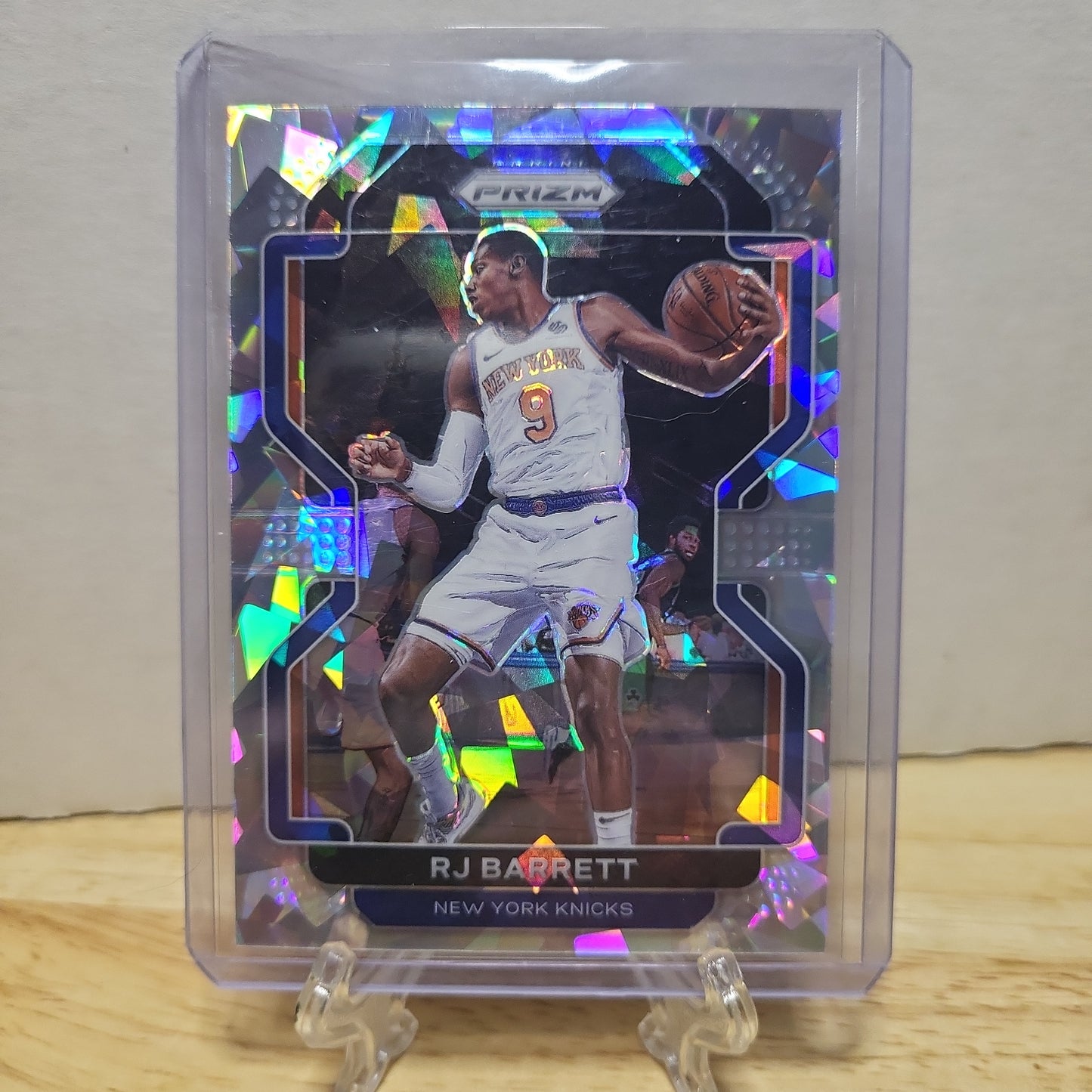 2021-22 Panini Prizm RJ Barrett Cracked Ice Prizm #201