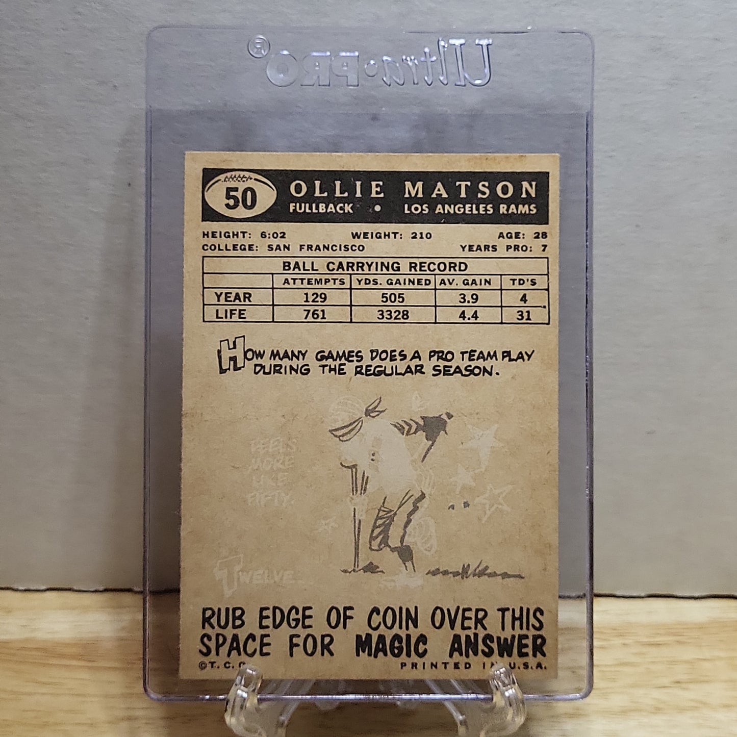 1959 Topps Ollie Matson #50