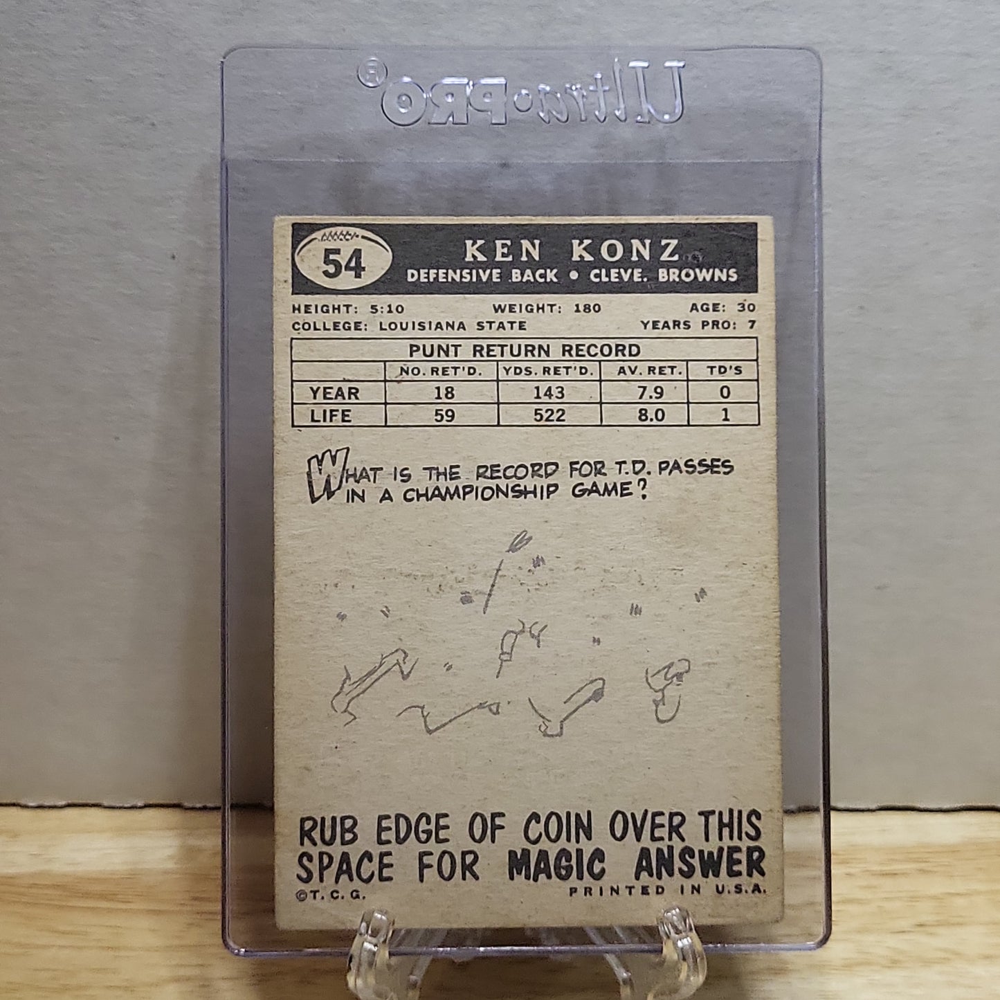 1959 Topps Ken Konz #54