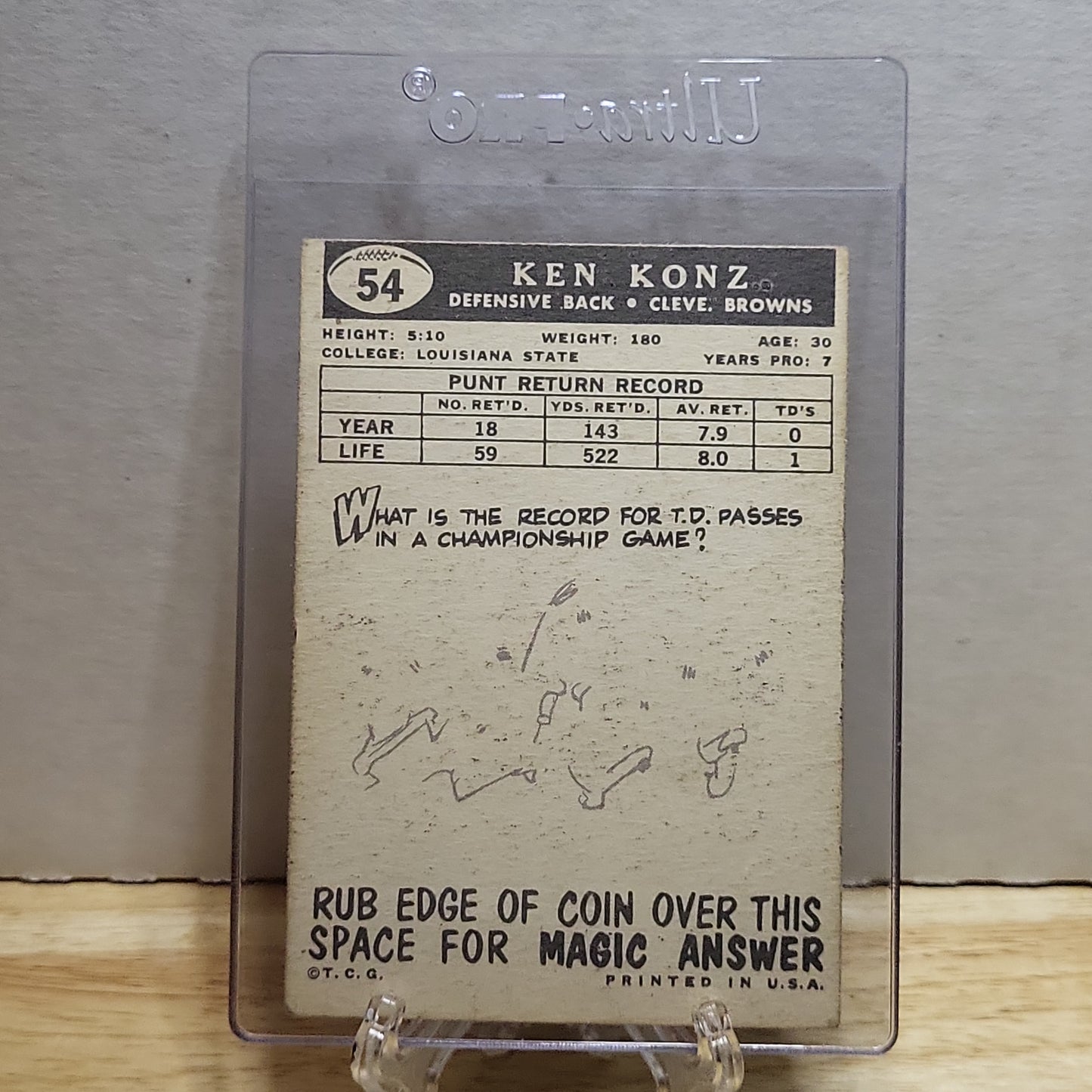 1959 Topps Ken Konz #54