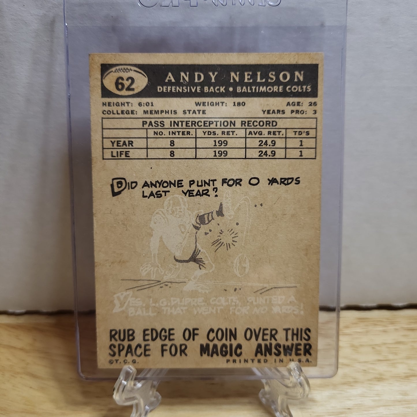 1959 Topps Andy Nelson #62