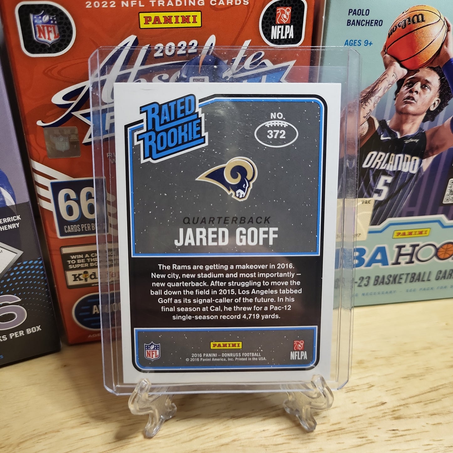 2016 Donruss Jared Goff Rated Rookie Press Proof #372