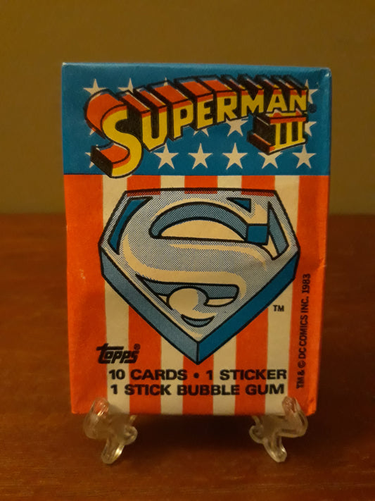 1983 Topps Superman III Trading Cards Pack