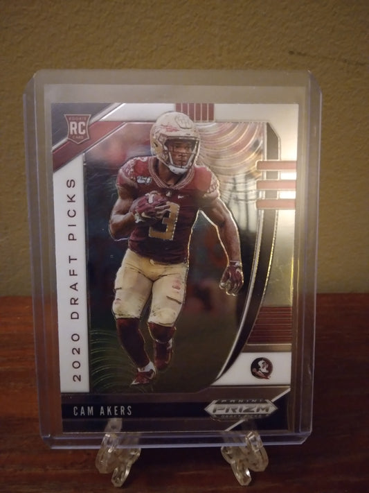 2020 Prizm Draft Picks Football Cam Akers Rookie Card